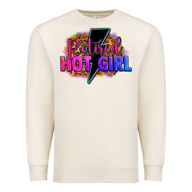 Retired Hot Girl Premium Sweatshirt by Zillion Design Studio | Teevron