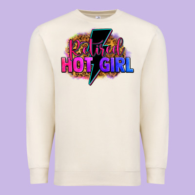 Retired Hot Girl Premium Sweatshirt Designed By Zillion Design Studio
