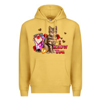 Antique Gold i meow you Premium Hoodie - AdoDesignShop