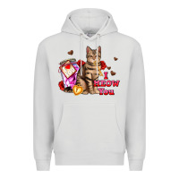 Dove Grey i meow you Premium Hoodie - AdoDesignShop