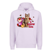 Lilac i meow you Premium Hoodie - AdoDesignShop