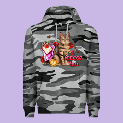 I Meow You Premium Hoodie Designed By Adodesignshop