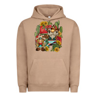 Pigment Burro western gnome truck cactus sunflower Urban Hoodie - BarkalooDesign