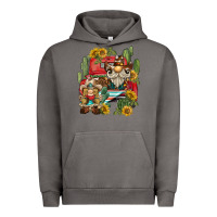 Pigment Tornado western gnome truck cactus sunflower Urban Hoodie - BarkalooDesign