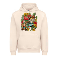 Sandshell western gnome truck cactus sunflower Urban Hoodie - BarkalooDesign