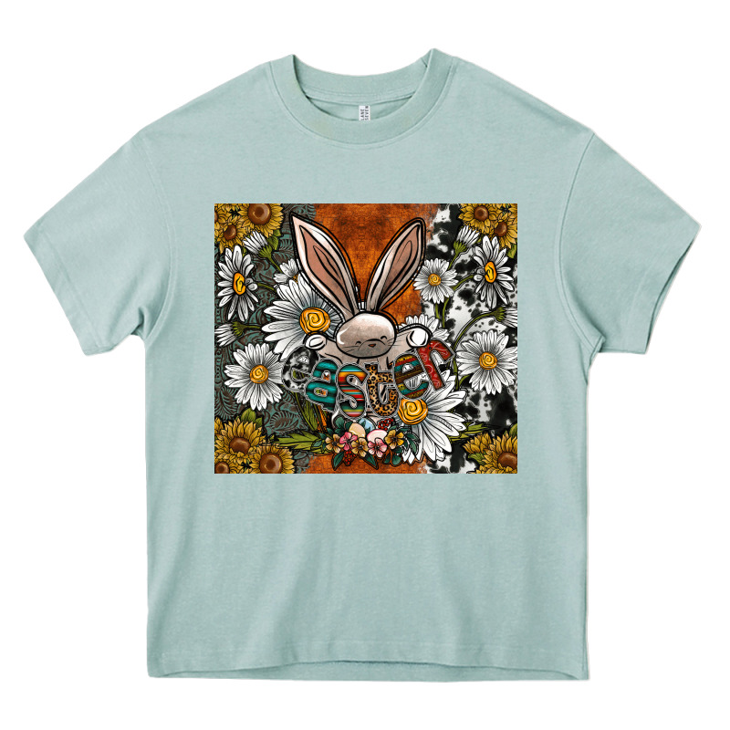 Bunny Easter Heavy Core Tee by CowhideDigitalArt | Teevron