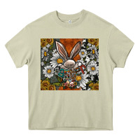 Mossy bunny Easter Heavy Core Tee - CowhideDigitalArt