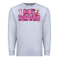 Heather Grey breast cancer bus driver Premium Sweatshirt - texasbilliewilder