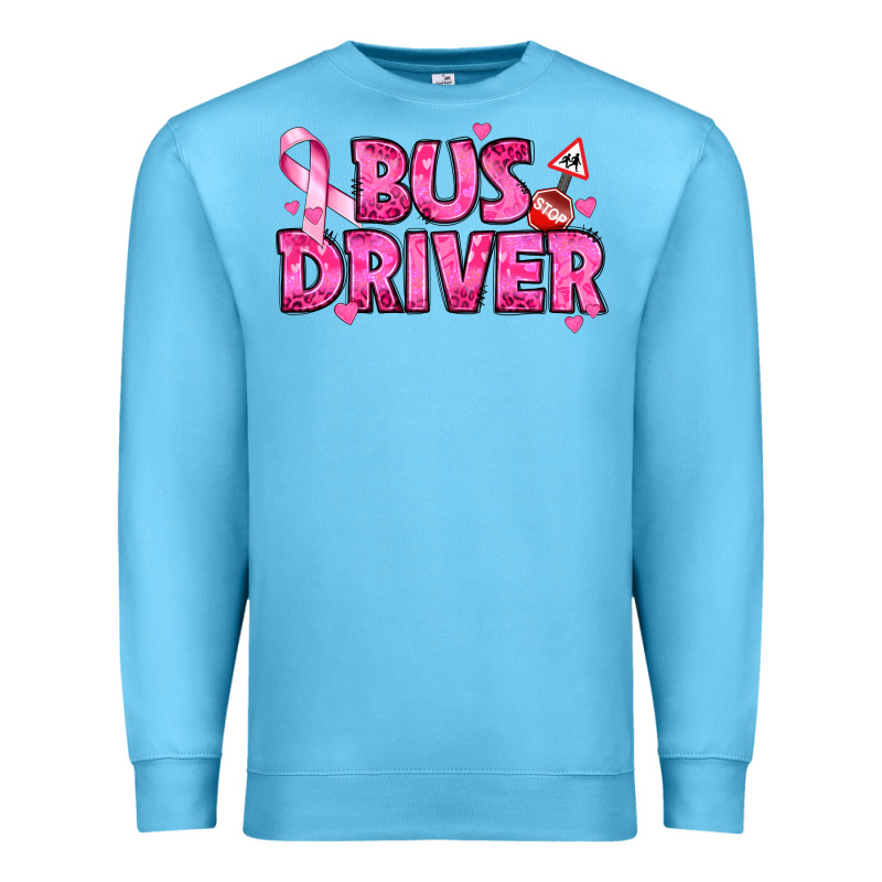 Breast Cancer Bus Driver Premium Sweatshirt by texasbilliewilder | Teevron