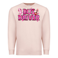 Pale Pink breast cancer bus driver Premium Sweatshirt - texasbilliewilder