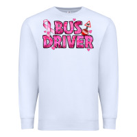 White breast cancer bus driver Premium Sweatshirt - texasbilliewilder