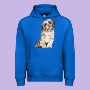 Shih Tzu Dog Urban Hoodie Designed By Lillyallendesigns