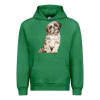 Emerald Shih Tzu Dog Urban Hoodie - LillyAllenDesigns