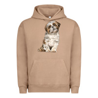 Pigment Burro Shih Tzu Dog Urban Hoodie - LillyAllenDesigns