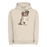 Pigment French Oak Shih Tzu Dog Urban Hoodie - LillyAllenDesigns