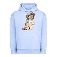 Pigment Grape Ice Shih Tzu Dog Urban Hoodie - LillyAllenDesigns