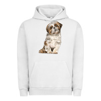 Pigment Lunar Rock Shih Tzu Dog Urban Hoodie - LillyAllenDesigns