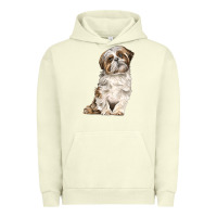 Pigment Pistachio Shih Tzu Dog Urban Hoodie - LillyAllenDesigns