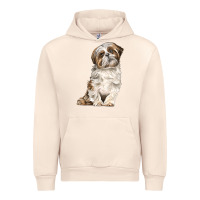 Sandshell Shih Tzu Dog Urban Hoodie - LillyAllenDesigns