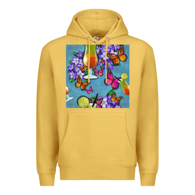 Butterfly Cocktail Premium Hoodie by BundleAndBundleShop | Teevron