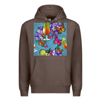 Coffee butterfly cocktail Premium Hoodie - BundleAndBundleShop