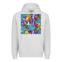 Dove Grey butterfly cocktail Premium Hoodie - BundleAndBundleShop