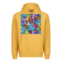 Mustard butterfly cocktail Premium Hoodie - BundleAndBundleShop