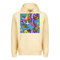 Pina Colada butterfly cocktail Premium Hoodie - BundleAndBundleShop