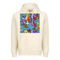 Sandshell butterfly cocktail Premium Hoodie - BundleAndBundleShop