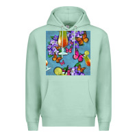 Seafoam butterfly cocktail Premium Hoodie - BundleAndBundleShop
