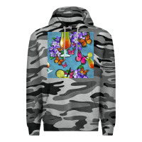Slate Camo butterfly cocktail Premium Hoodie - BundleAndBundleShop