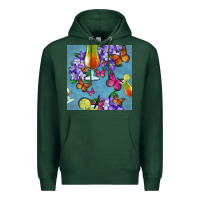 Sports Green butterfly cocktail Premium Hoodie - BundleAndBundleShop
