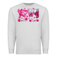 Dove Grey breast cancer wine glasses Premium Sweatshirt - texasbilliewilder