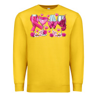 Lemon breast cancer wine glasses Premium Sweatshirt - texasbilliewilder