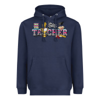 Navy race with teacher Heavyweight Hoodie - texasbilliewilder