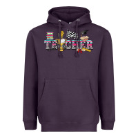 Plum race with teacher Heavyweight Hoodie - texasbilliewilder