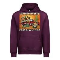 Mauve Wine western gnome truck Urban Hoodie - BarkalooDesign