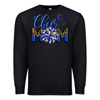 Black Cheer mom Premium Sweatshirt - Zillion Design Studio