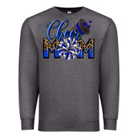 Charcoal Heather Cheer mom Premium Sweatshirt - Zillion Design Studio