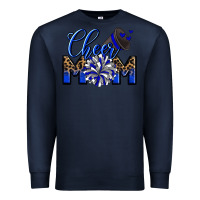 Navy Cheer mom Premium Sweatshirt - Zillion Design Studio