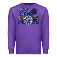 Purple Cheer mom Premium Sweatshirt - Zillion Design Studio