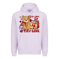 Lilac give you self love Premium Hoodie - AdoDesignShop