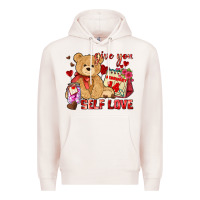 Pale Pink give you self love Premium Hoodie - AdoDesignShop