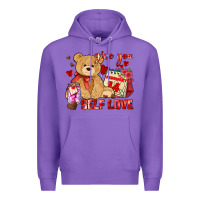 Purple give you self love Premium Hoodie - AdoDesignShop