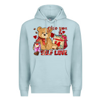 Blue Mist give you self love Premium Hoodie - AdoDesignShop
