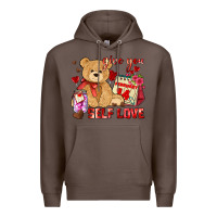 Coffee give you self love Premium Hoodie - AdoDesignShop
