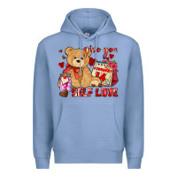 Colony Blue give you self love Premium Hoodie - AdoDesignShop