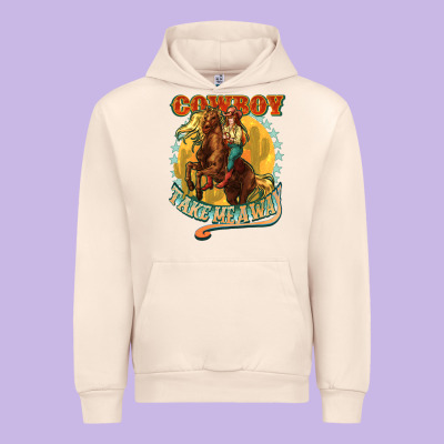 Cowboy Take Me Away Urban Hoodie Designed By Nancycooperartshop