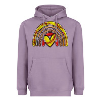 Lavender softball rainbow Heavyweight Hoodie - Zillion Design Studio