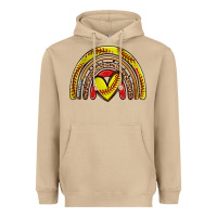 Mushroom softball rainbow Heavyweight Hoodie - Zillion Design Studio